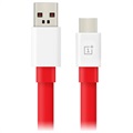 OnePlus Kabel Type-C Warp Charge 5461100012 - 1.5m - Czerwień / Biel