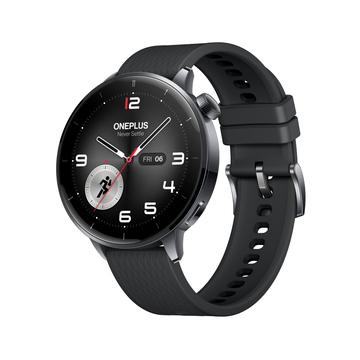 Silikonowy pasek do zegarka OnePlus Watch 3 5491100457 - 43mm - czarny