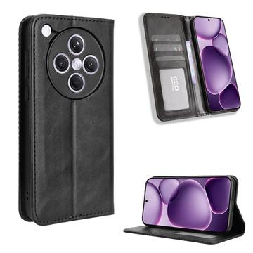 Oppo Find X8s+ Etui z Portfelem Retro z Magnetycznym Zamknięciem