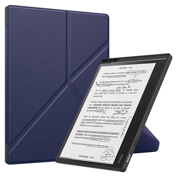 Kobo Elipsa 2E Etui Folio Origami Stand - Ciemnoniebieski