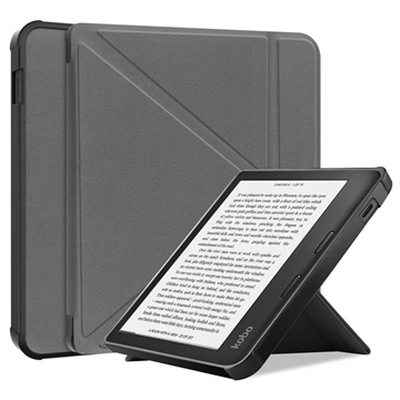 Kobo Libra 2 Etui Folio Origami Stand - Szary