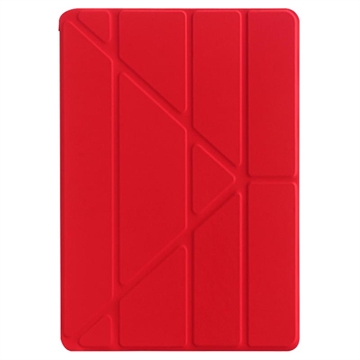 iPad 10.2 2019/2020/2021 Etui Folio Origami Stand - Czerwień