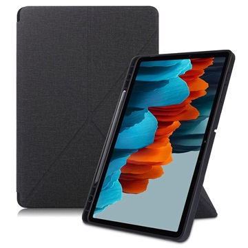 Samsung Galaxy Tab S7+/S8+ Etui Folio Origami Stand - Czarne