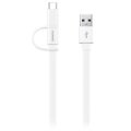 Huawei AP55S 2-in-1 USB Type-C / MicroUSB Cable - 1.5m - White