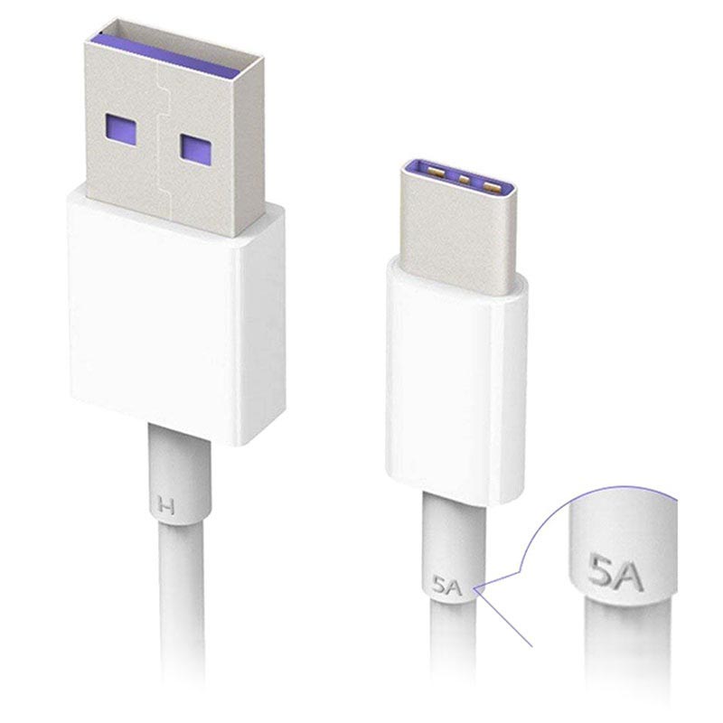 Kabel USB Typu C Huawei AP71 SuperCharge 1m Biały