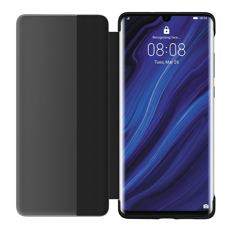 Etui z Klapką Smart View Huawei P30 Pro 51992882 - Czerń