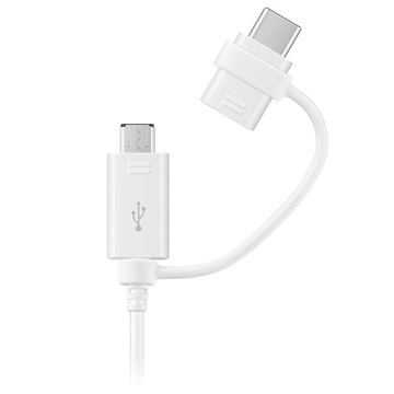 Kabel Samsung Combo EP-DG930DWEGWW - USB-C & MicroUSB - 1.5m - Biały