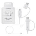 Kabel Samsung Combo EP-DG930DWEGWW - USB-C & MicroUSB - 1.5m - Biały
