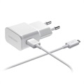 Samsung Galaxy Note 2 N7100 - ładowarka turystyczna & Kabel MicroUSB Samsung ETA-U90EWE, biała