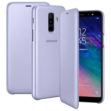 Etui z portfelem Samsung EF-WA605CVEGWW do telefonu Samsung Galaxy A6+ (2018) - Fioletowe
