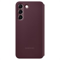 Etui Smart Clear View EF-ZS906CEEGEE do Samsung Galaxy S22+ 5G - Bordowe