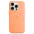 iPhone 15 Pro Max Apple Silikonowe Etui z MagSafe MT1W3ZM/A - Pomarańczowy Sorbet