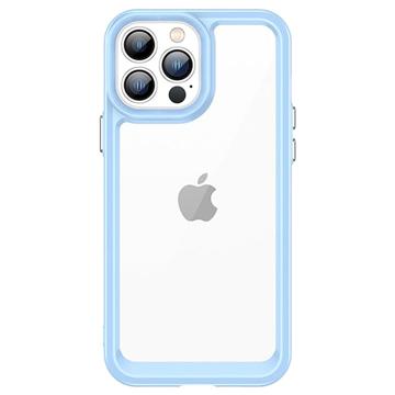 Hybrydowe Etui iPhone 12 Pro Seria Outer Space - Błękitne