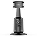 P01 pro 360-stopniowy inteligentny gimbal śledzący z zimną stopką, przenośny stabilizator gimbalowy - czarny