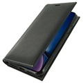 iPhone XR Skórzany Pokrowiec z Portfelem PDair Book Style - Czarny