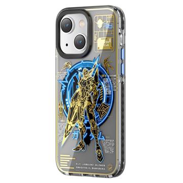 iPhone 14 Plus Hybrydowe Etui Kingxbar PQY Mecha Mag - Błękit
