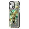 iPhone 14 Plus Hybrydowe Etui Kingxbar PQY Mecha Mag - Zieleń