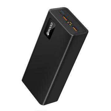 Powerbank PSOOO M16 30000mAh - szybkie ładowanie 65W do laptopa i telefonu komórkowego - Czarny