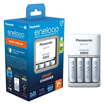 Inteligentna ładowarka Panasonic Eneloop BQ-CC17 z 4 akumulatorami AA 2000mAh