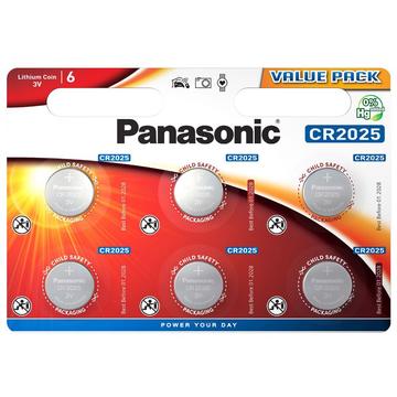 Bateria Panasonic Mini CR2025 3V - 6 szt.