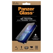 iPhone 13 Pro Max Szkło Hartowane PanzerGlass AntiBacterial - Antyodblaskowa - Case Friendly - Czarna Krawędź