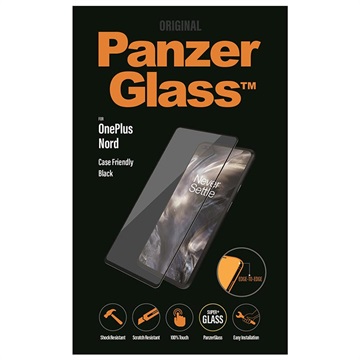 OnePlus Nord Szkło Hartowane PanzerGlass Case Friendly - Czerń