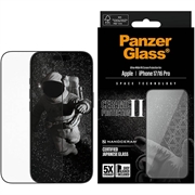 Ochraniacz ekranu iPhone 17/16 Pro PanzerGlass Ceramic II Protection Ultra-Wide Fit EasyAligner - 9H - Czarna krawędź