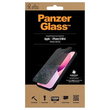 Szkło Hartowane PanzerGlass Privacy AntiBacterial do iPhone 13 Mini