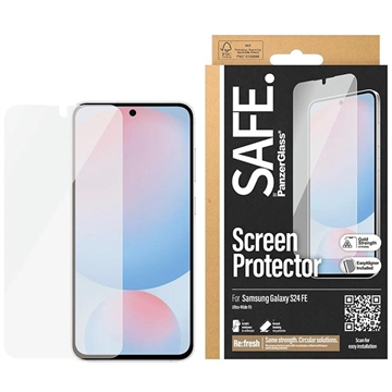 Ochraniacz ekranu Samsung Galaxy S24 FE PanzerGlass Safe Ultra-Wide Fit - 9H - przezroczysty