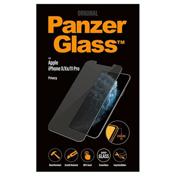 Szkło Hartowane - 9H PanzerGlass Standard Fit Privacy do iPhone 11 Pro/XS