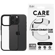 iPhone 16 Pro Etui PanzerGlass Care Urban Combat - Schwarz / Durchsichtig