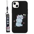 Etui z TPU iPhone 14 z Paskiem z Serii Kiss