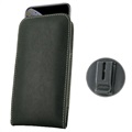 iPhone XS Skórzany Pokrowiec Kieszonka Pouch PDair - Czarny