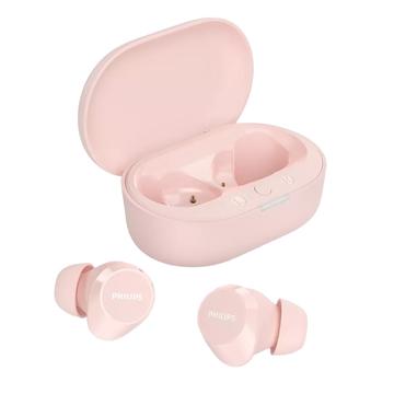 Prawdziwie bezprzewodowe słuchawki douszne Philips TAT1209PK/00 - różowe