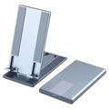 Stojak na telefon Regulowany aluminiowy uchwyt na tablet W pełni składany uchwyt na telefon Akcesoria biurowe - srebrny
