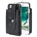 Skórzany Pokrowiec Pierre Cardin iPhone 7 / iPhone 8 - Czarny