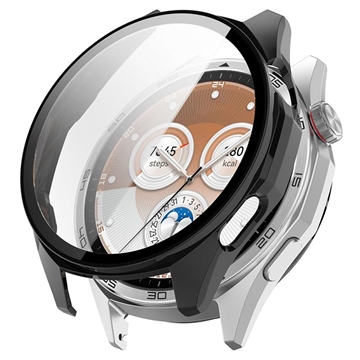 Huawei Watch GT 6 Etui z Tworzywa z Hartowane Szkło Ochronne - 46mm - Czerń