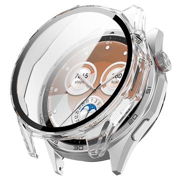 Huawei Watch GT 6 Etui z Tworzywa z Hartowane Szkło Ochronne - 46mm - Przezroczysty