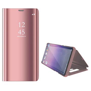 Samsung Galaxy Note9 Etui z Klapką Mirror View z serii Luxury - Różowe Złoto