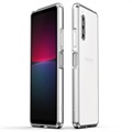 Sony Xperia 10 IV Metalowy Bumper Polar Lights Style - Srebrny