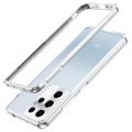 Samsung Galaxy S21 Ultra 5G Metalowy Bumper Polar Lights Style - Srebrny