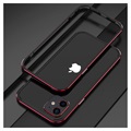 iPhone 12 Mini Metalowy Bumper Polar Lights Style - Czerń / Czerwień