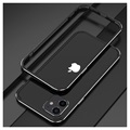 iPhone 12 Mini Metalowy Bumper Polar Lights Style - Czerń / Srebrny