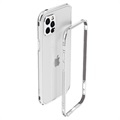 iPhone 12 Pro Max Metalowy Bumper Polar Lights Style - Srebrny