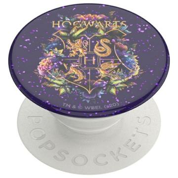 Rozszerzana podstawka i uchwyt PopSockets Harry Potter - Glitter Hogwarts Floral