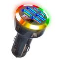 Przenośna 6-portowa szybka ładowarka samochodowa 150W z PD i QC3.0 - czarna