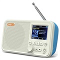 Poręczne Radio DAB & Głośnik Bluetooth C10 - Biało / Niebieskie