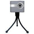 Przenośny Projektor Multimedialny C50 ze Statywem - Srebrny