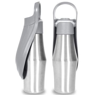Przenośna butelka na wodę dla psa ze stali nierdzewnej - 750ml