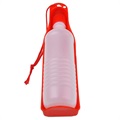 Butelka na Wodę dla Zwierząt z Dozownikiem - 750ml - Czerwona